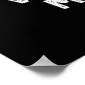 Nou, Bowl me neer. Grapny Bowling Pun Dark BG Poster (Hoek)