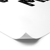 Nou, Bowl me neer met grappige Bowling Pun Poster (Hoek)