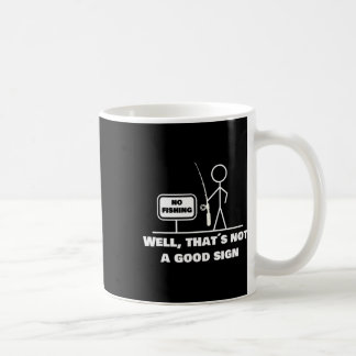 Nou dat is geen goed teken ik grappig Vissen stick Koffiemok