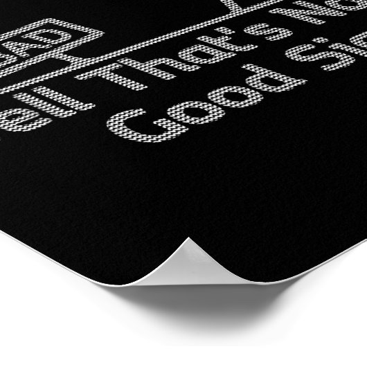 Nou dat is geen goed teken Lelijk Kerstmis Grappig Poster (Hoek)