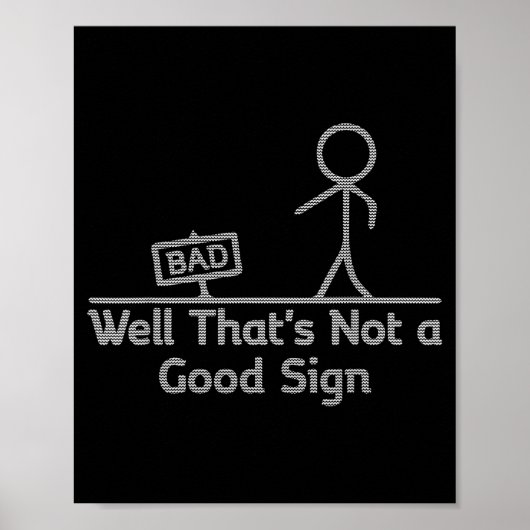 Nou dat is geen goed teken Lelijk Kerstmis Grappig Poster (Voorkant)