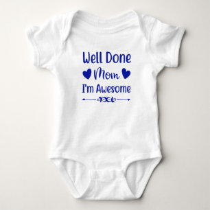 Nou en neer mama Bodysuit Shirt-Baby Boy Shirt-