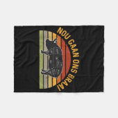 Nou Gaan Ons Braai Zuid-Afrikaanse BBQ liefhebbers Fleece Deken (Voorkant (Horizontaal))