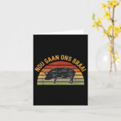 Nou Gaan Ons Braai Zuid-Afrikaanse BBQ liefhebbers Kaart (Gele Bloem)