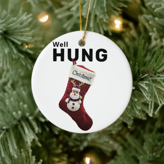 Nou gehangen grappig Ornament, ondeugende Humor ke Keramisch Ornament (Boom)