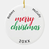 Nou gehangen grappig Ornament, ondeugende Humor ke Keramisch Ornament (Achterkant)