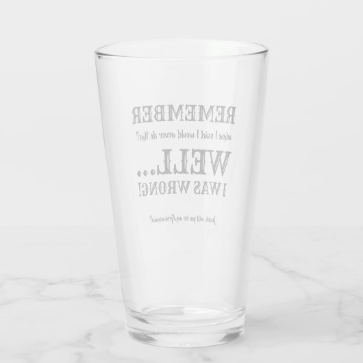Nou... - Grappig Groomsman voorstel Glas (Achterkant)