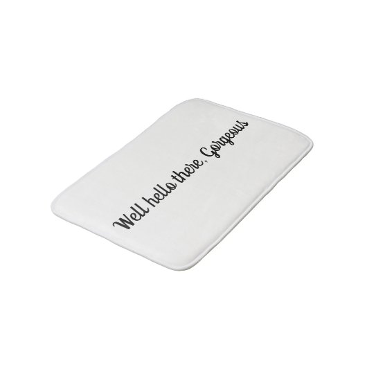 Nou hallo daar, prachtige badmat (Gekanteld)