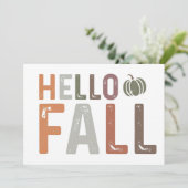 Nou Hallo Herfst Kaart (Staand voorkant)
