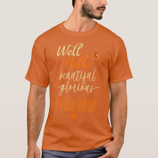 Nou Hallo Mooie Herfst Met Klein Vogeltje Herfst G T-shirt