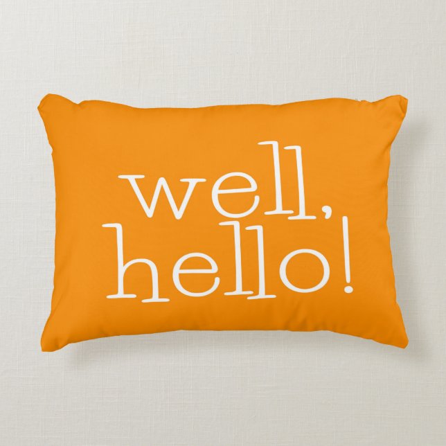 Nou, Hallo! Typografie Accent Kussen (Voorkant)