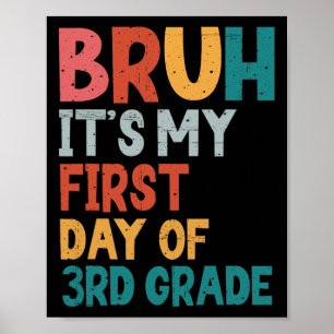 Nou het is mijn eerste dag van de 3e klas, naar sc poster