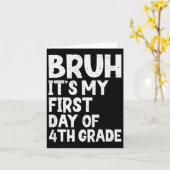 Nou, het is mijn eerste dag van groep 6, terug naa kaart (Gele Bloem)