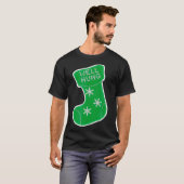 Nou Hung Funny Kerstmis, Nou Hung Stocking, Big T-shirt (Voorkant volledig)