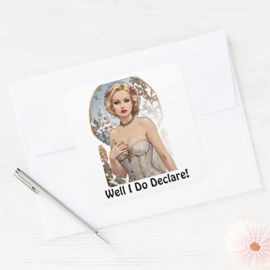 Nou, ik verklaar het! Sexy Sticker Mucha Style (Envelop)