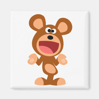 "Nou ja..." Shrugging Cartoon Beer Magnet