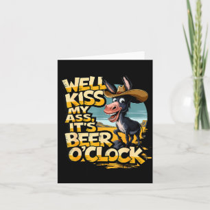 Nou, kus mijn bier 't is bieruur bier drinken kaart