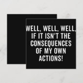 Nou, nou, als het niet de gevolgen zijn save the date (Voorkant / Achterkant)