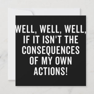 Nou, nou, als het niet de gevolgen zijn save the date