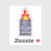 Nou, nou, wel, is het niet de gevolgen sticker (Vel)