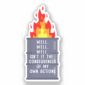 Nou, nou, wel, is het niet de gevolgen sticker (Voorkant)