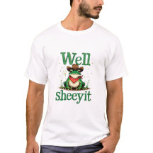 Nou, Sheeyit Grappige Cowboy Kikker Western Meme T