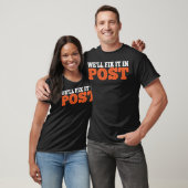 Nou, stop het in post vriend retro t-shirt (Unisex)