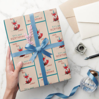 Nou, voor de vossen! cadeaupapier
