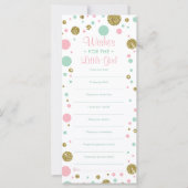 Nou, wil Kaart, Baby shower, Faux Glitter (Voorkant)