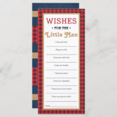 Nou wil Kaart, Baby shower, klein Man (Voorkant / Achterkant)