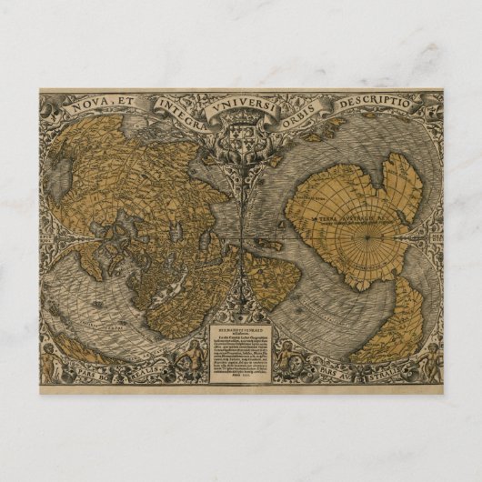 Noua, et Integra Uniuersi Orbis Descriptio Briefkaart (Voorkant)