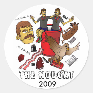 Nougat12 kopie, DE NOUGAT, 2009 Ronde Sticker