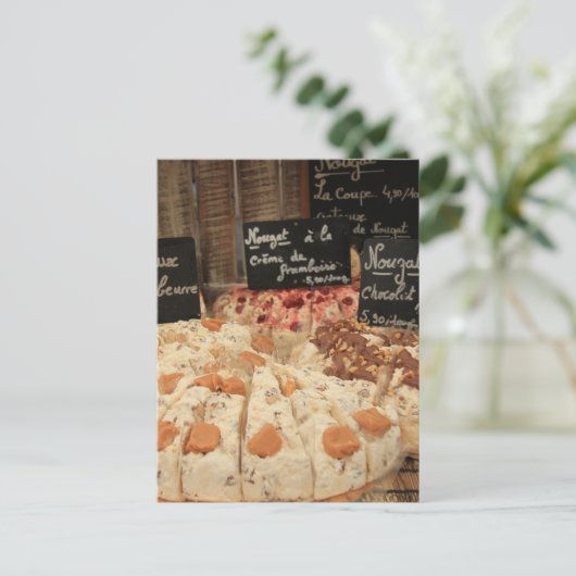 Nougat uit Provence Briefkaart (Staand voorkant)