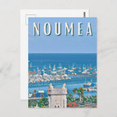 Nouméa Photo Vintage Briefkaart (Voorkant / Achterkant)