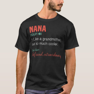 Noun Definition Nutrition for Mam Moederdag Nan T-shirt