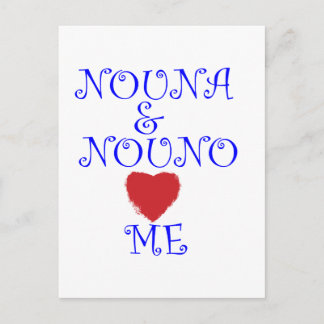 NOUNA EN NOUNO VAN ME HOUDEN BRIEFKAART
