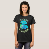 Nourish & Flourish Trippy Psychedelic Aesthetic Mu T-shirt (Voorkant volledig)