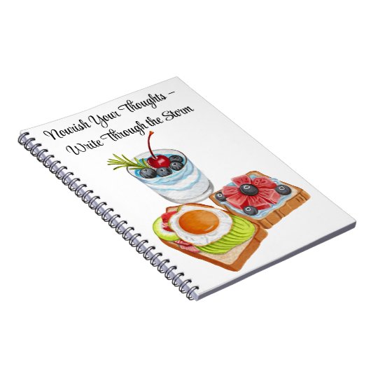 Nourish Your Thoughts – Write Through the Storm Notitieboek (Rechterzijde)
