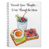 Nourish Your Thoughts – Write Through the Storm Notitieboek (Voorkant)
