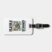 Nourished by Grace, Sustained by Faith Design Bagagelabel (Voorkant horizontaal)