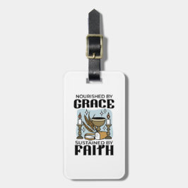 Nourished by Grace, Sustained by Faith Design Bagagelabel