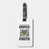 Nourished by Grace, Sustained by Faith Design Bagagelabel (Achterkant verticaal)