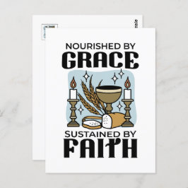 Nourished by Grace, Sustained by Faith Design Briefkaart