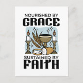 Nourished by Grace, Sustained by Faith Design Briefkaart (Voorkant)
