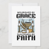 Nourished by Grace, Sustained by Faith Design Feestdagenkaart (Voorkant)