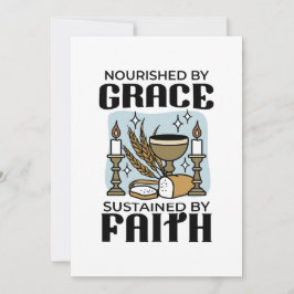 Nourished by Grace, Sustained by Faith Design Feestdagenkaart