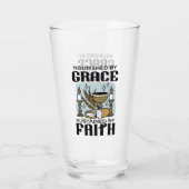 Nourished by Grace, Sustained by Faith Design Glas (Achterkant)