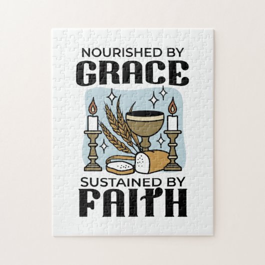 Nourished by Grace, Sustained by Faith Design Legpuzzel (Verticaal)