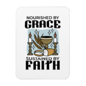 Nourished by Grace, Sustained by Faith Design Magneet (Verticaal)