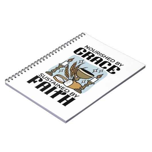 Nourished by Grace, Sustained by Faith Design Notitieboek (Linkerzijde)